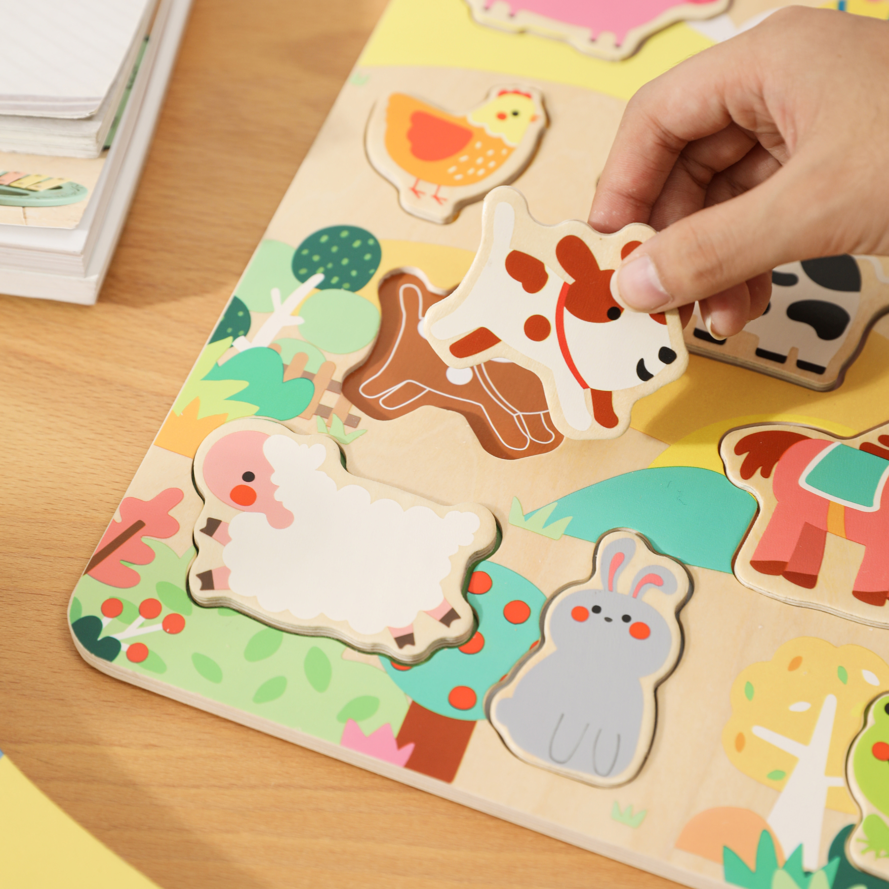 Classic World Wooden Puzzle – Farm