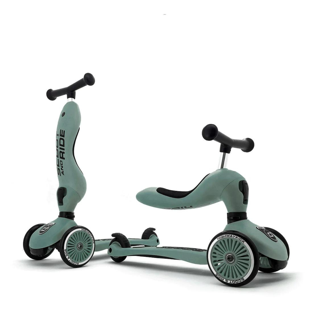 Scoot And Ride 2-in-1 Balance Bike & Scooter Highwaykick 1 – Forest