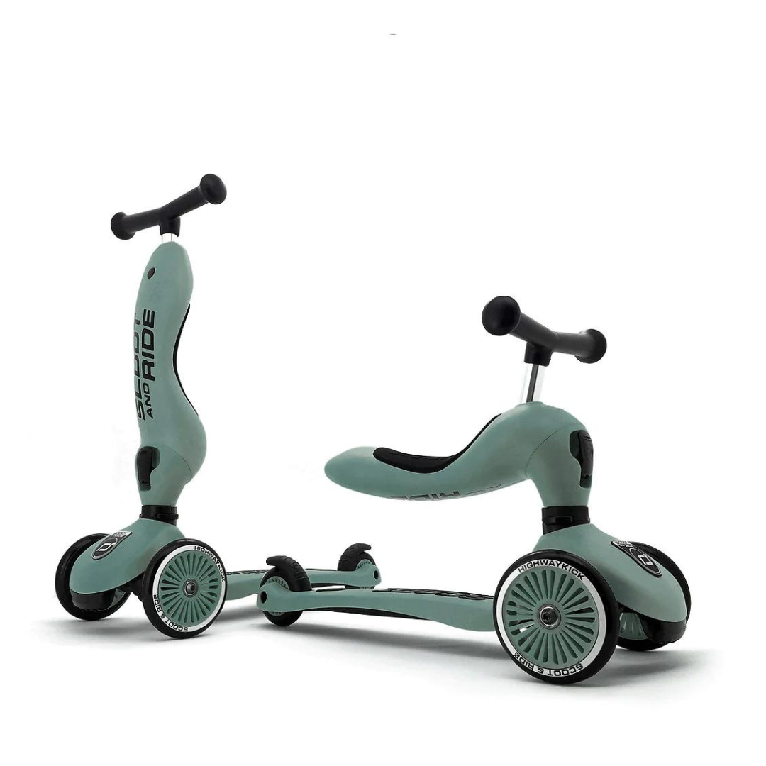 Scoot And Ride 2-in-1 Balance Bike &amp; Scooter Highwaykick 1 – Forest