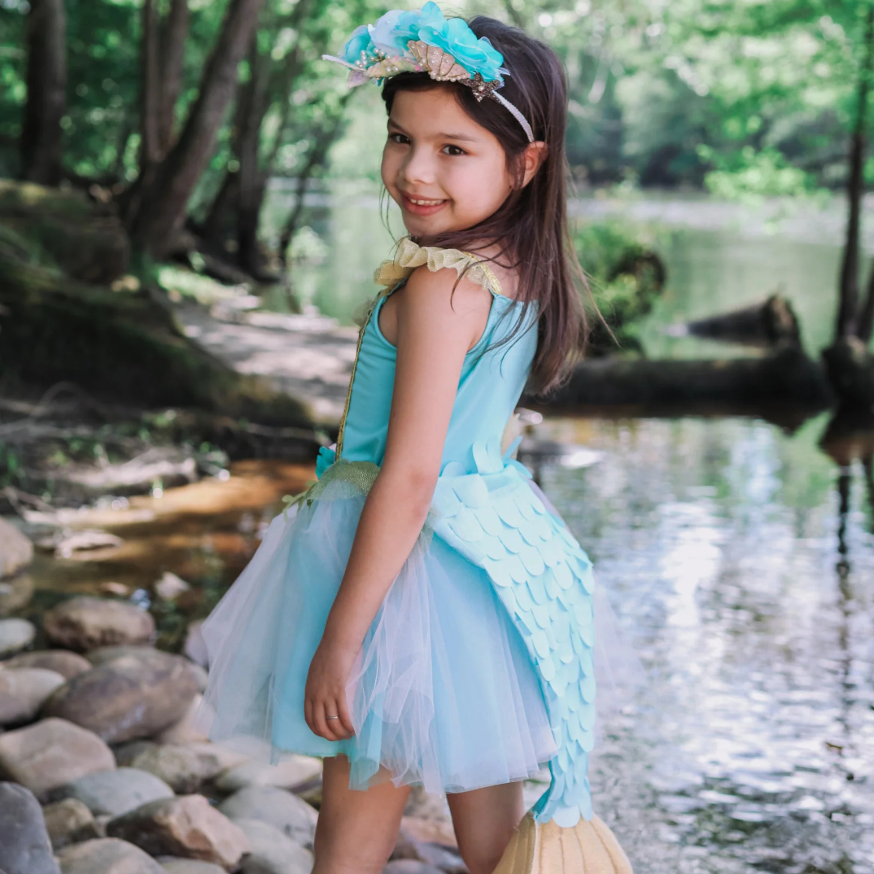 Great Pretenders Mermalicious Dress & Tail Play Costume Set