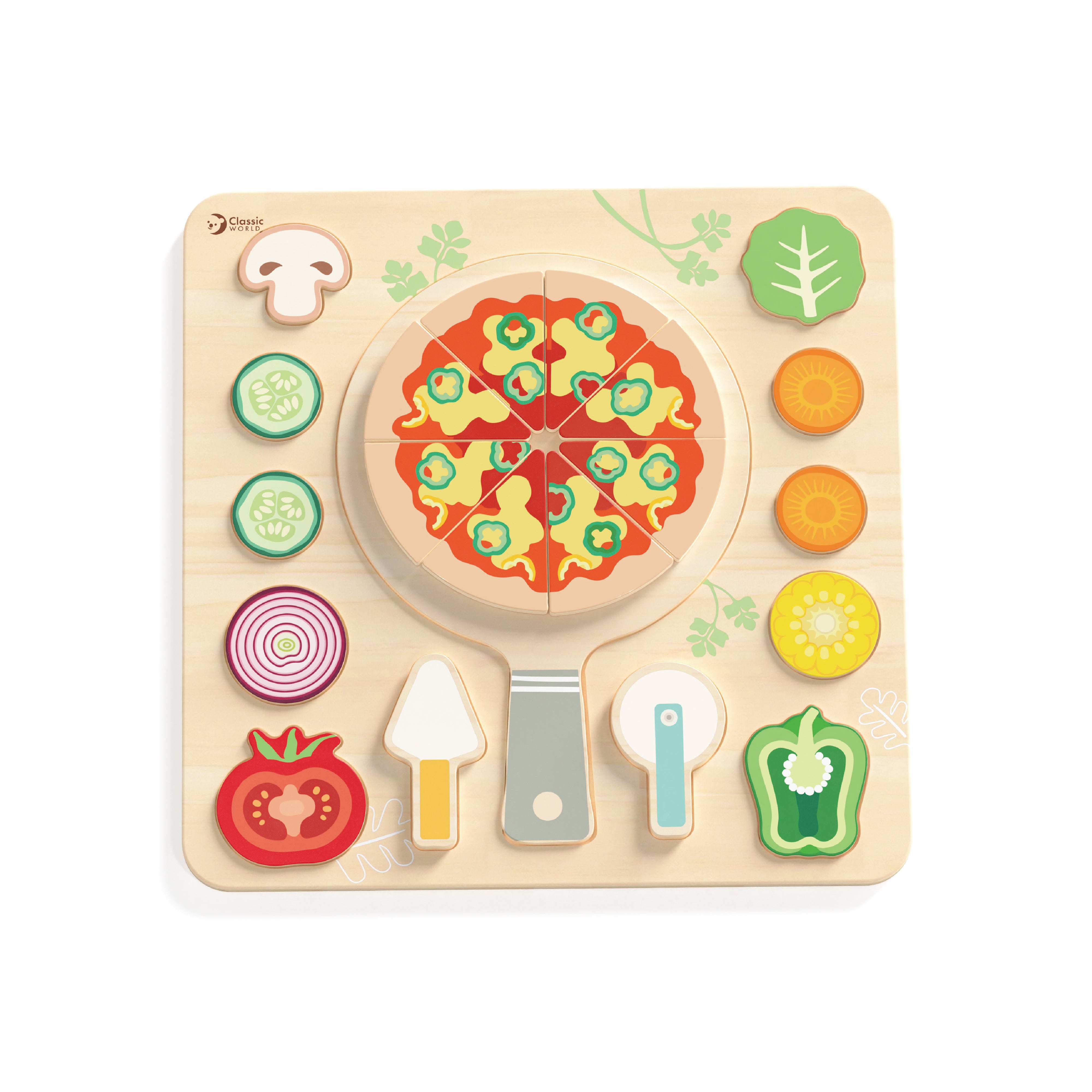 Classic World Wooden Puzzle – Pizza