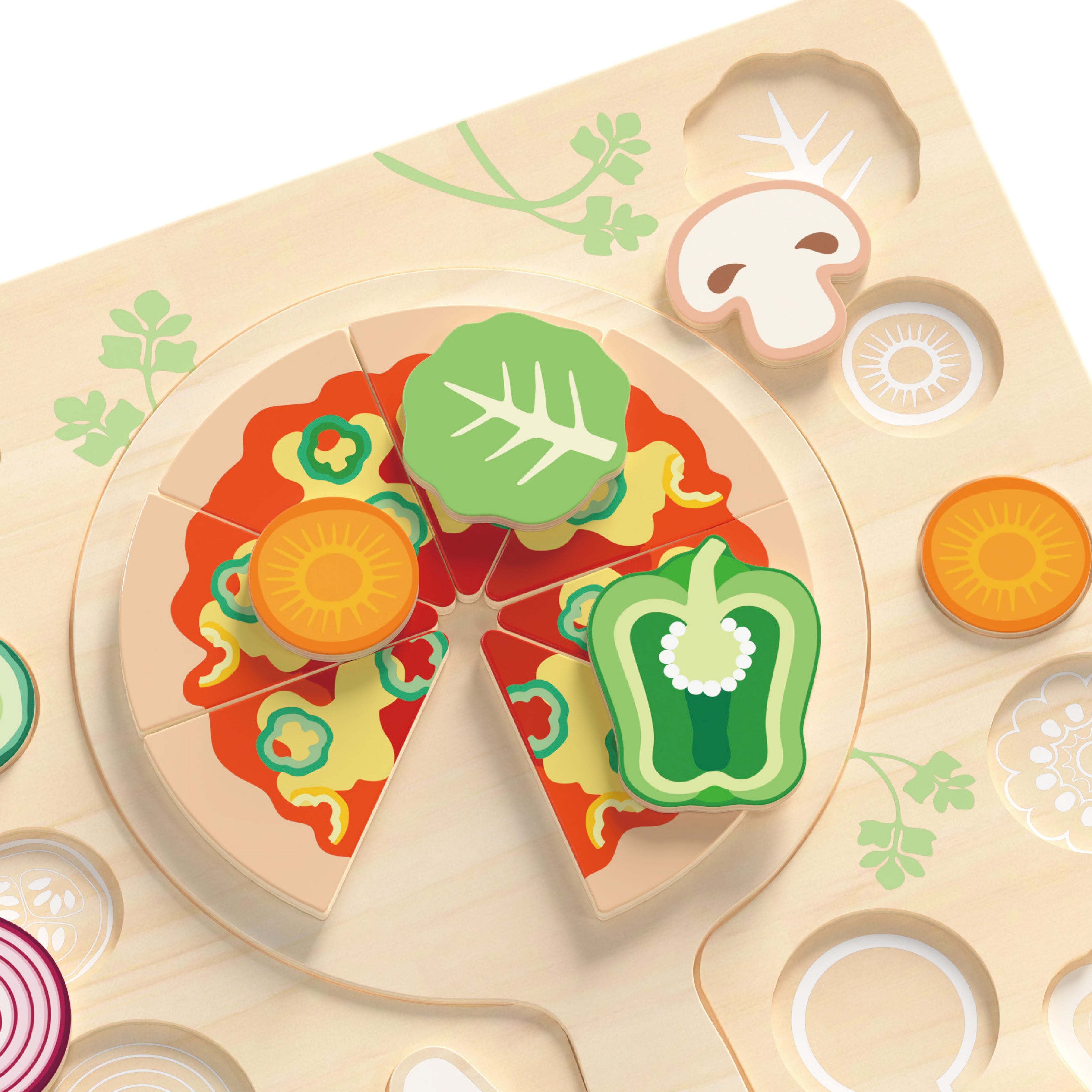 Classic World Wooden Puzzle – Pizza