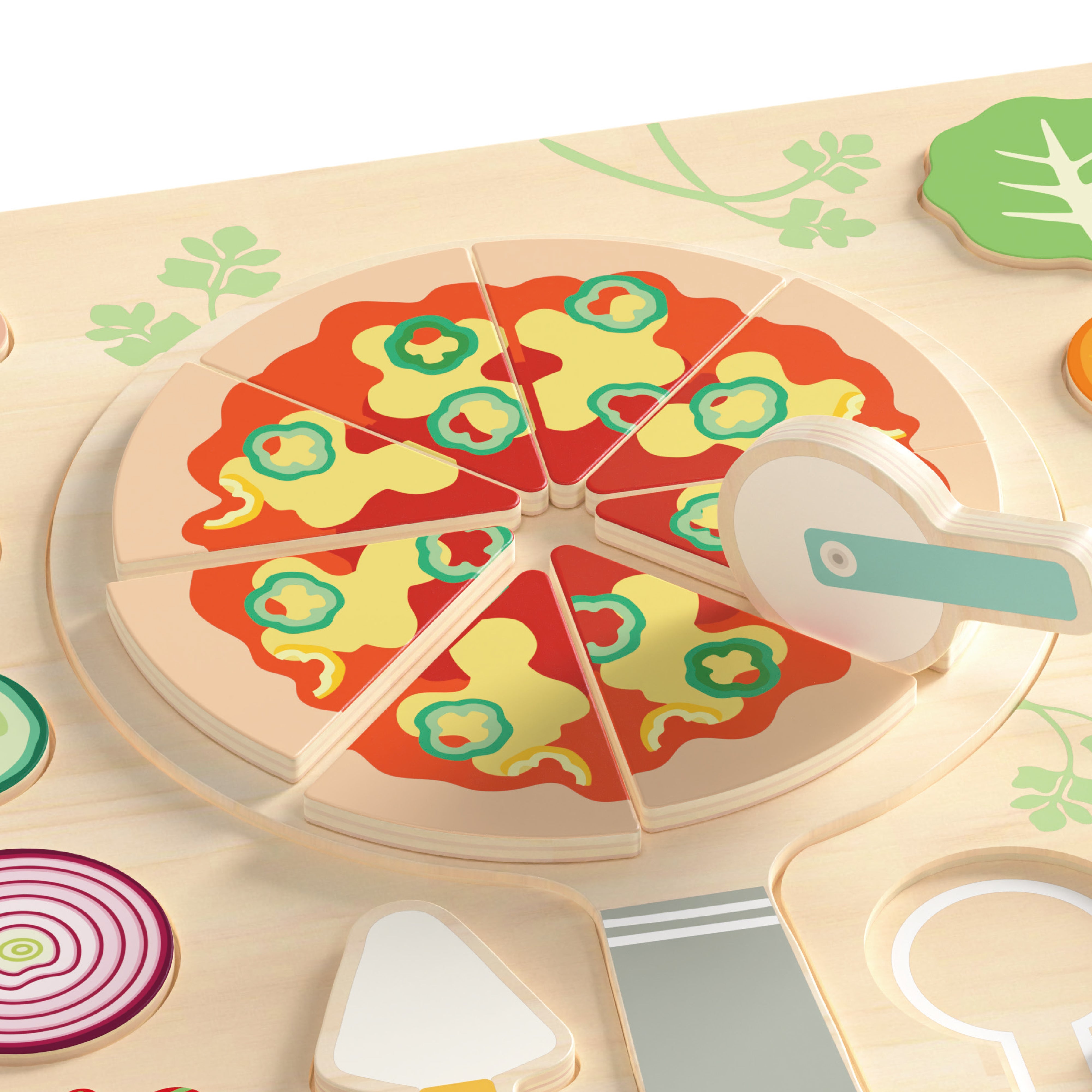 Classic World Wooden Puzzle – Pizza