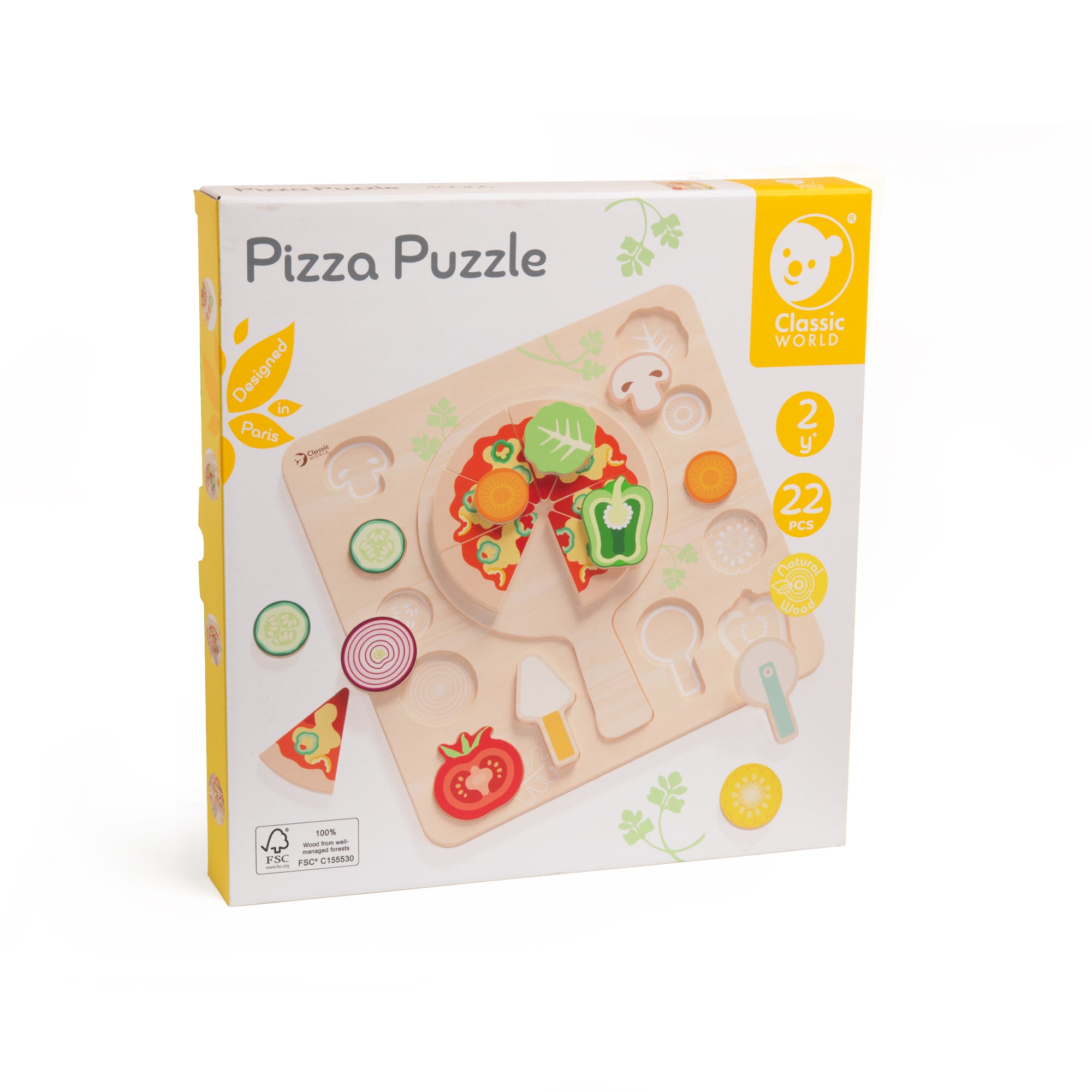Classic World Wooden Puzzle – Pizza