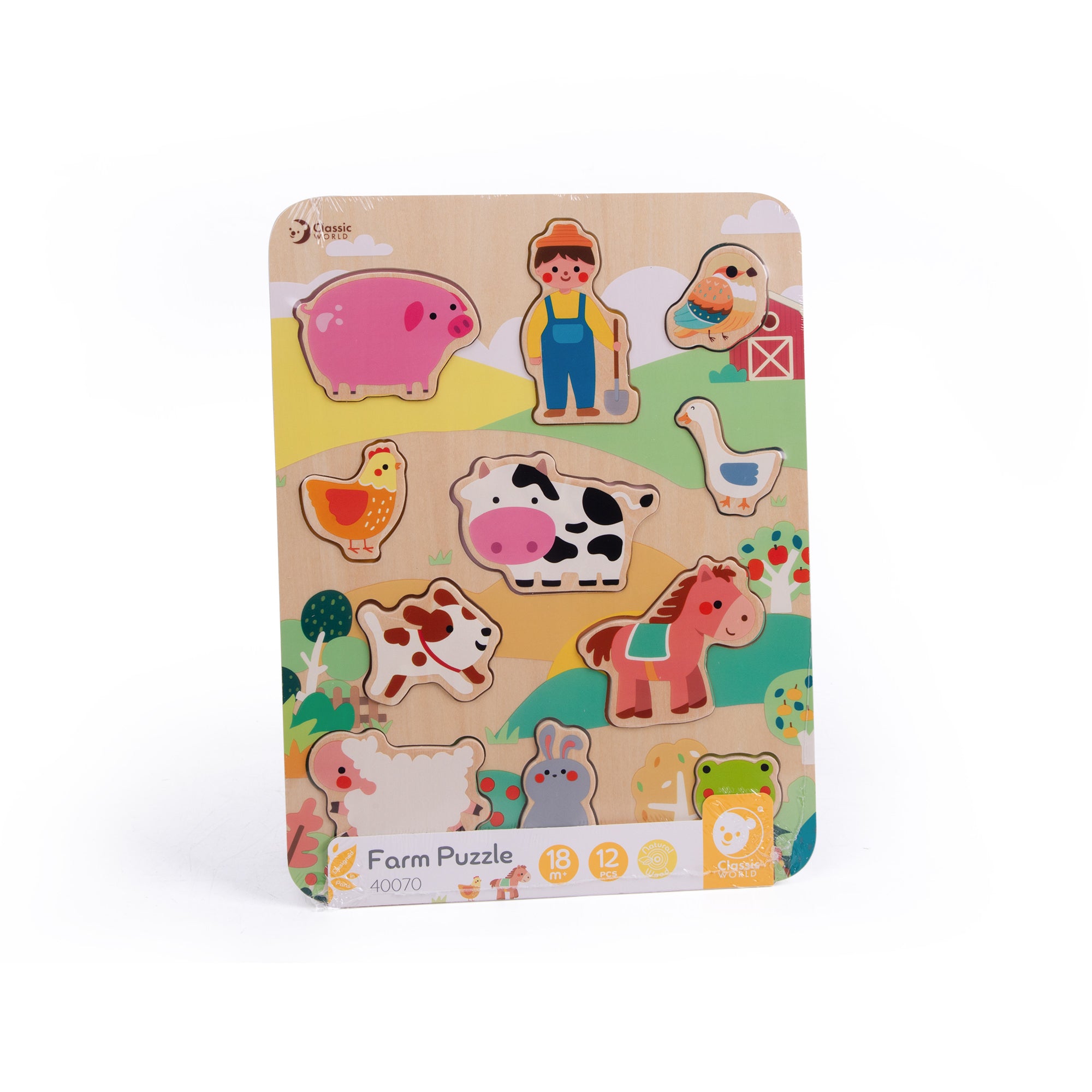 Classic World Wooden Puzzle – Farm