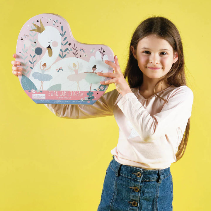 Floss &amp; Rock Enchanted Swan Shaped Puzzle – 40 Piece