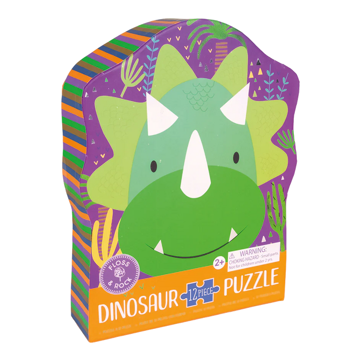 Floss &amp; Rock Dinosaur Shaped Puzzle – 12 Piece