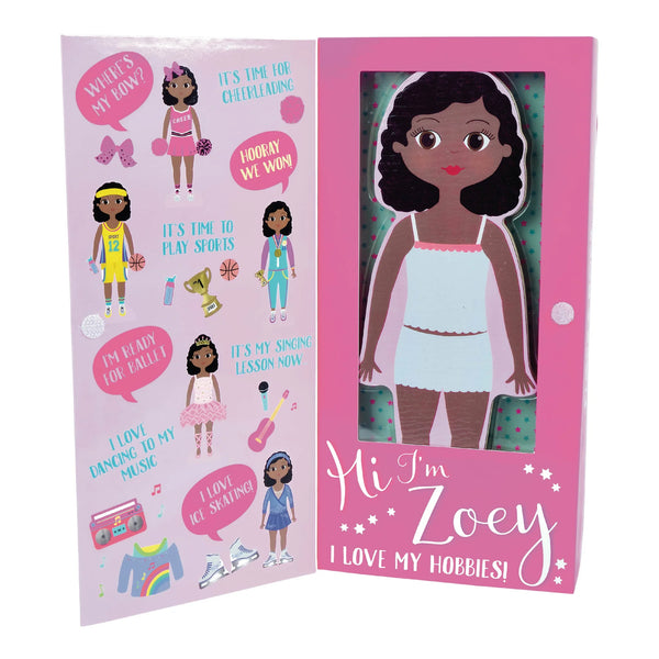 Floss & Rock Wooden Magnetic Dress Up Doll – Zoey
