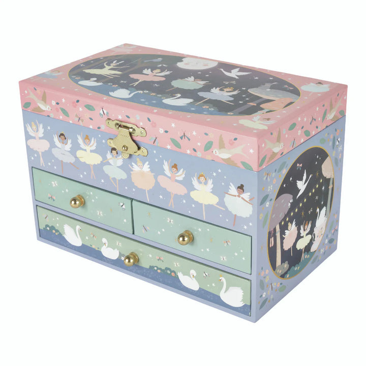 Floss &amp; Rock Musical Jewellery Box with Drawers – Enchanted