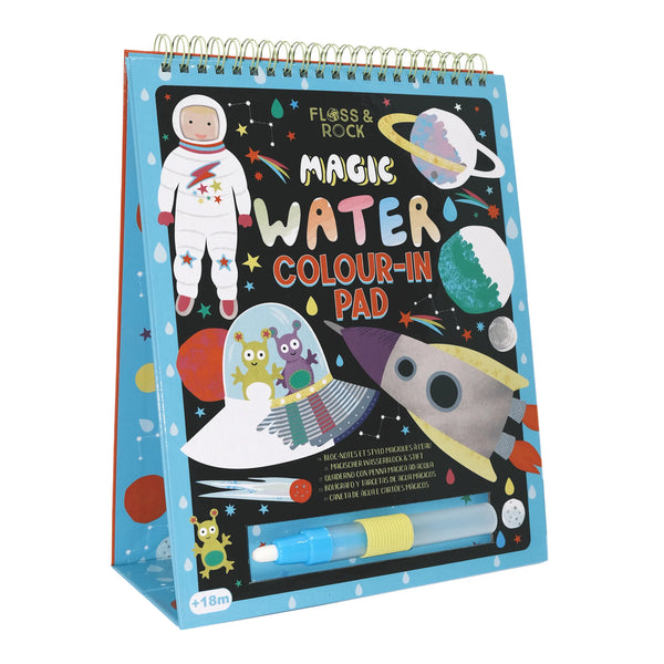 Floss & Rock Magic Colour Changing Water Card Easel & Pen – Space