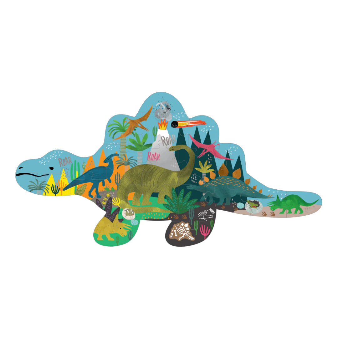 Floss &amp; Rock Dinosaur Shaped Puzzle – 20 Piece