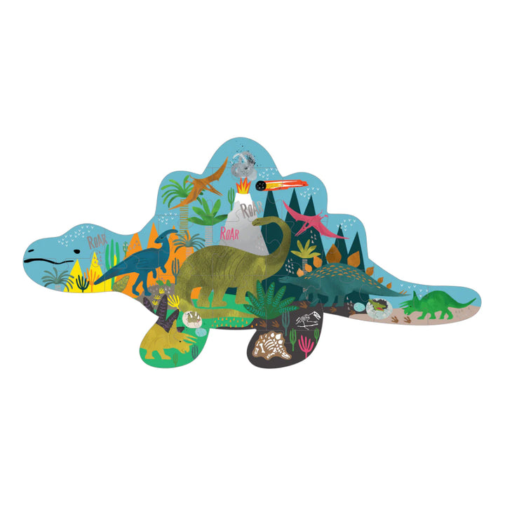 Floss &amp; Rock Dinosaur Shaped Puzzle – 20 Piece
