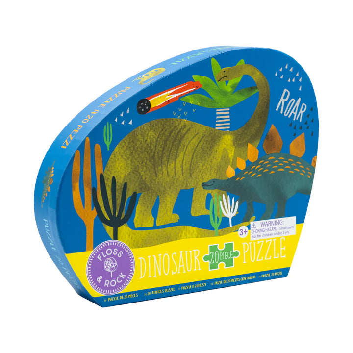 Floss &amp; Rock Dinosaur Shaped Puzzle – 20 Piece