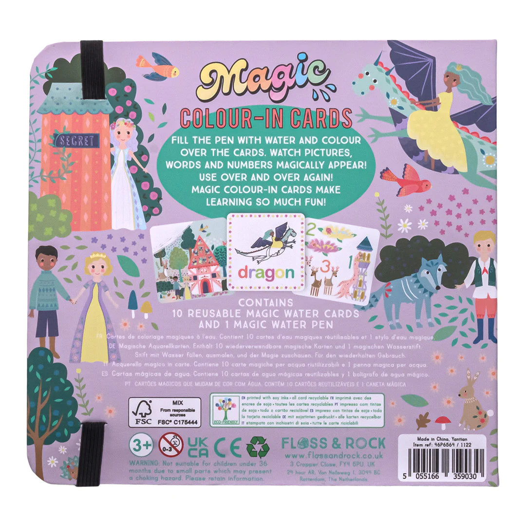 Floss &amp; Rock Magic Colour Changing Water Cards – Fairy Tale