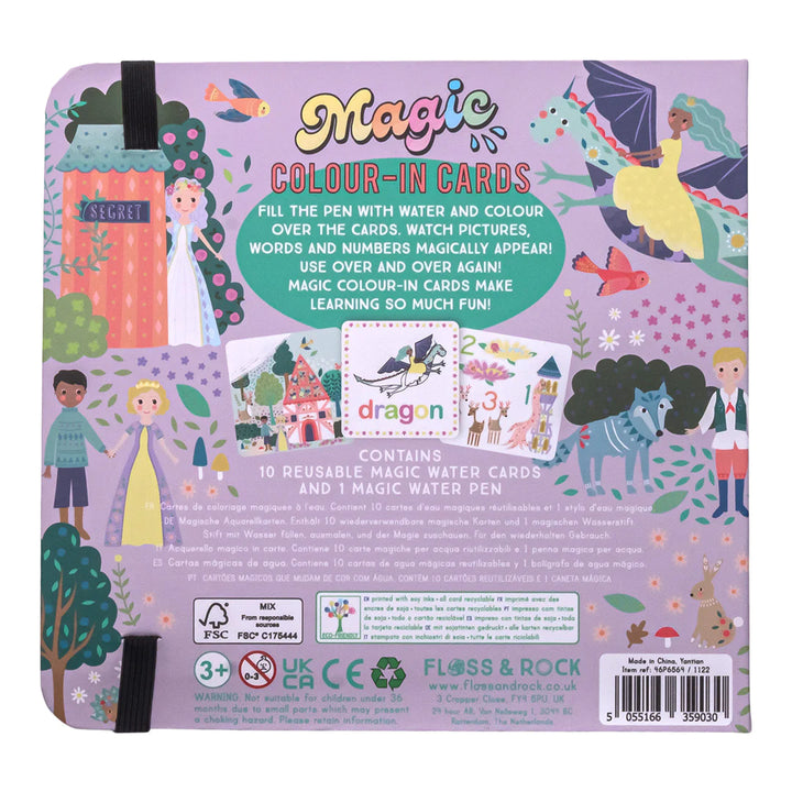 Floss &amp; Rock Magic Colour Changing Water Cards – Fairy Tale
