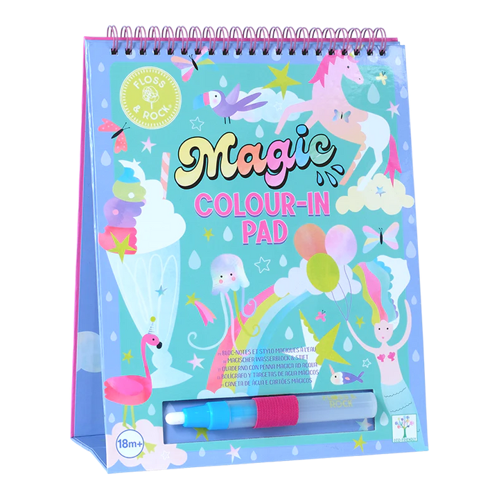 Floss &amp; Rock Magic Colour Changing Water Card Easel &amp; Pen – Fantasy