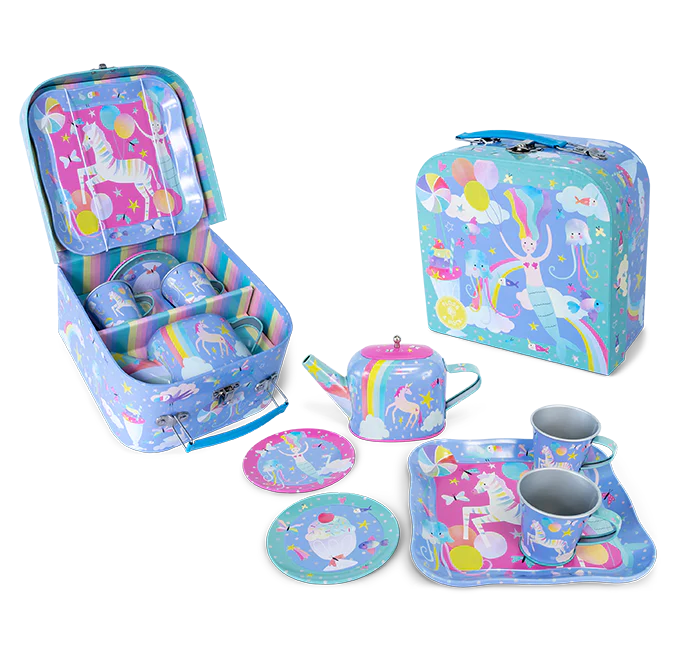 Floss &amp; Rock Tin Tea Set – Fantasy (7 Piece)
