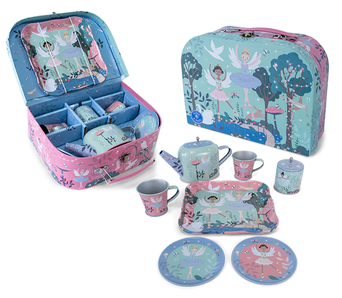 Floss &amp; Rock Tin Tea Set – Enchanted (9 Piece)