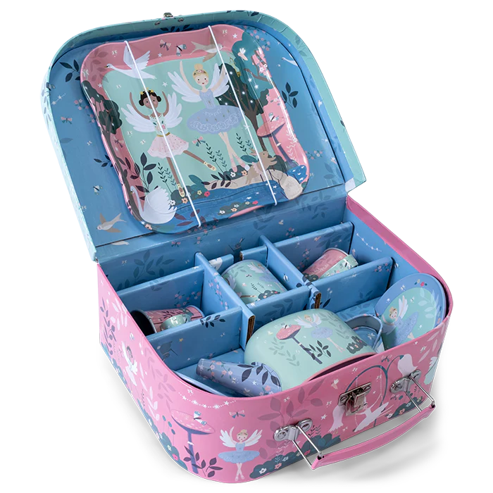 Floss &amp; Rock Tin Tea Set – Enchanted (9 Piece)