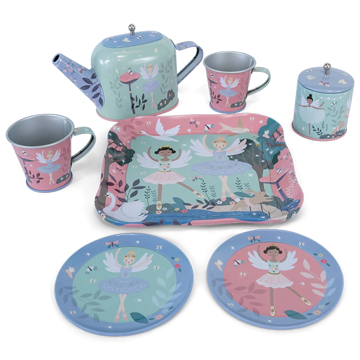Floss &amp; Rock Tin Tea Set – Enchanted (9 Piece)
