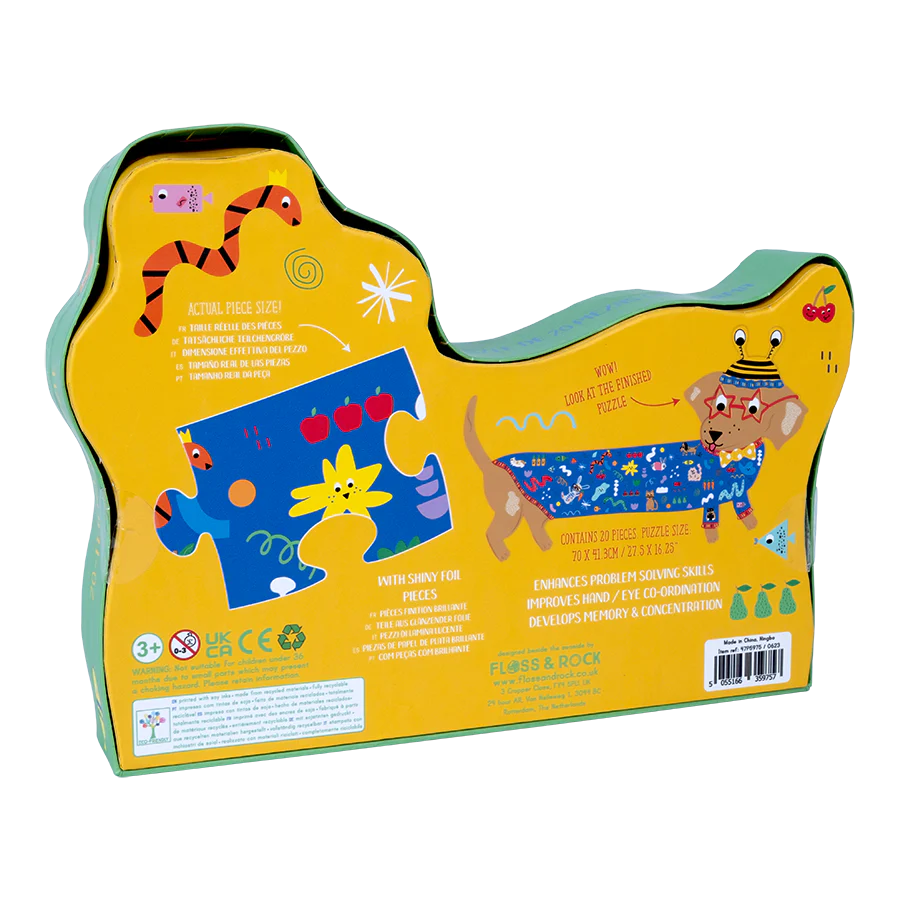 Floss &amp; Rock Pets Shaped Puzzle – 20 Piece