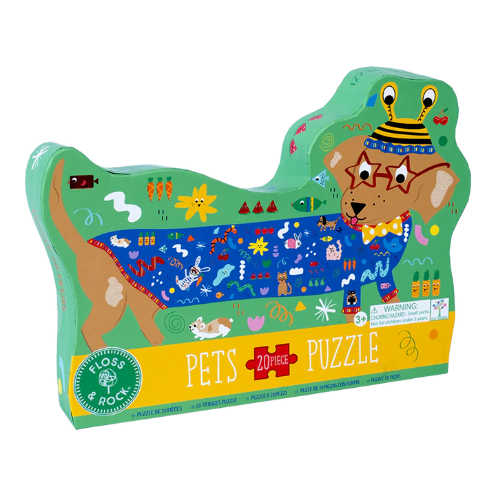 Floss &amp; Rock Pets Shaped Puzzle – 20 Piece