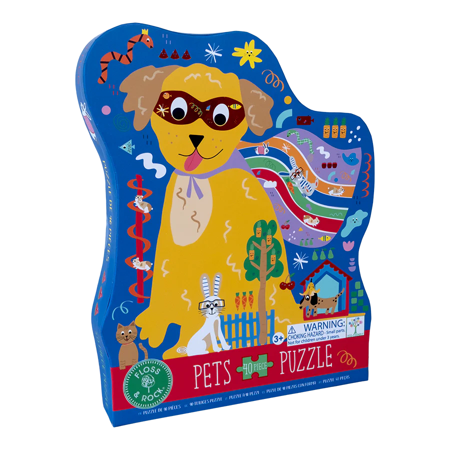 Floss &amp; Rock Pets Shaped Puzzle – 40 Piece