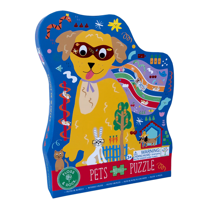 Floss &amp; Rock Pets Shaped Puzzle – 40 Piece