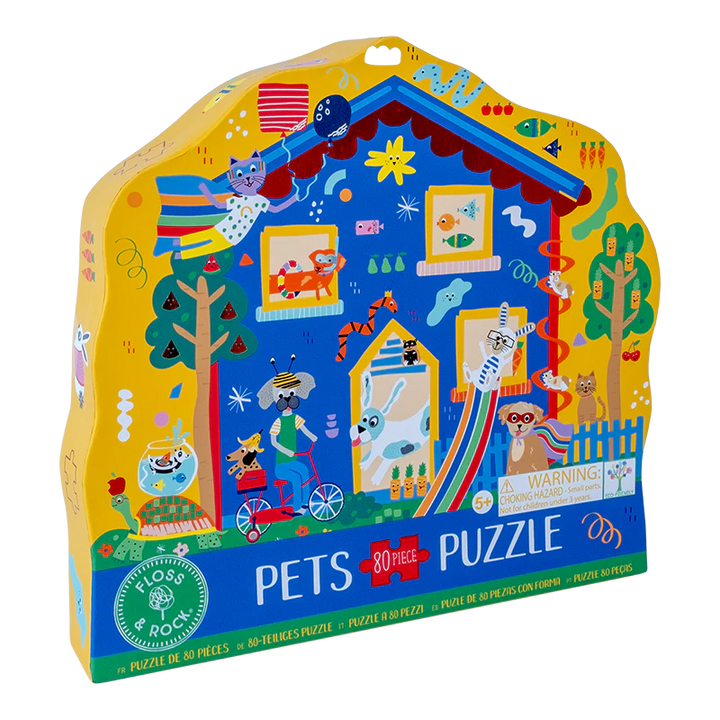 Floss &amp; Rock Pets Shaped Puzzle – 80 Piece