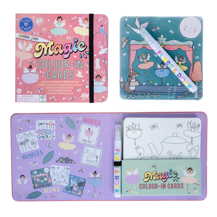 Floss &amp; Rock Magic Colour Changing Water Cards – Enchanted