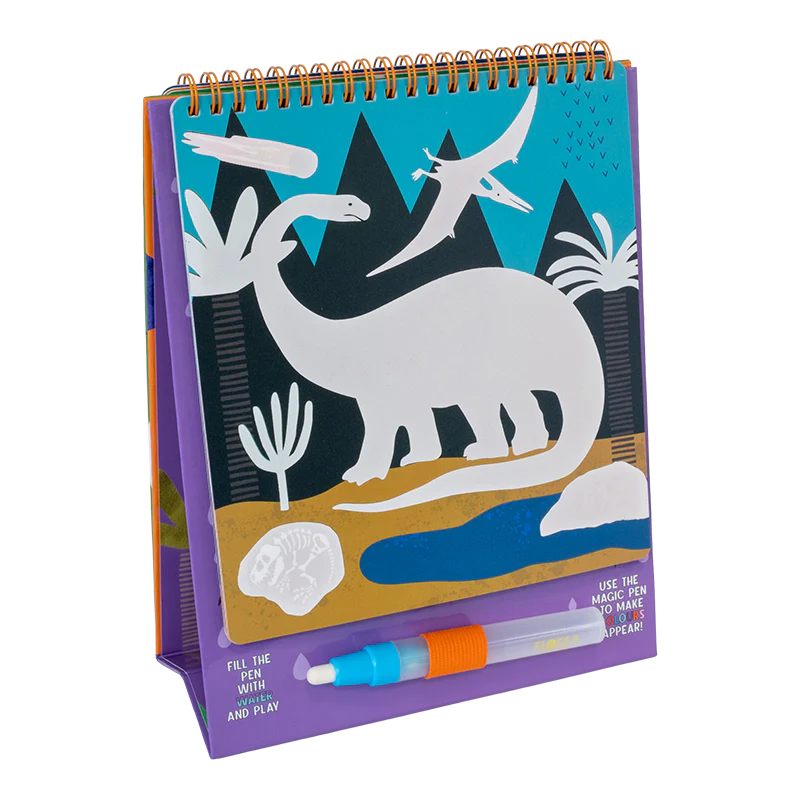 Floss &amp; Rock Magic Colour Changing Water Card Easel &amp; Pen – Dinosaur