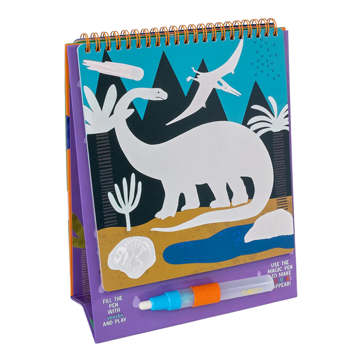 Floss &amp; Rock Magic Colour Changing Water Card Easel &amp; Pen – Dinosaur