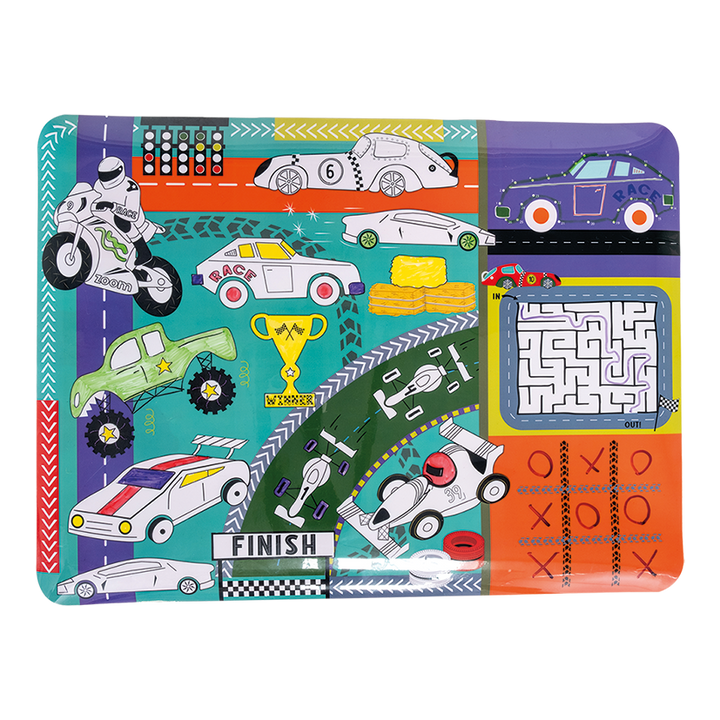 Floss &amp; Rock Colouring Fun &amp; Games Mat – Cars