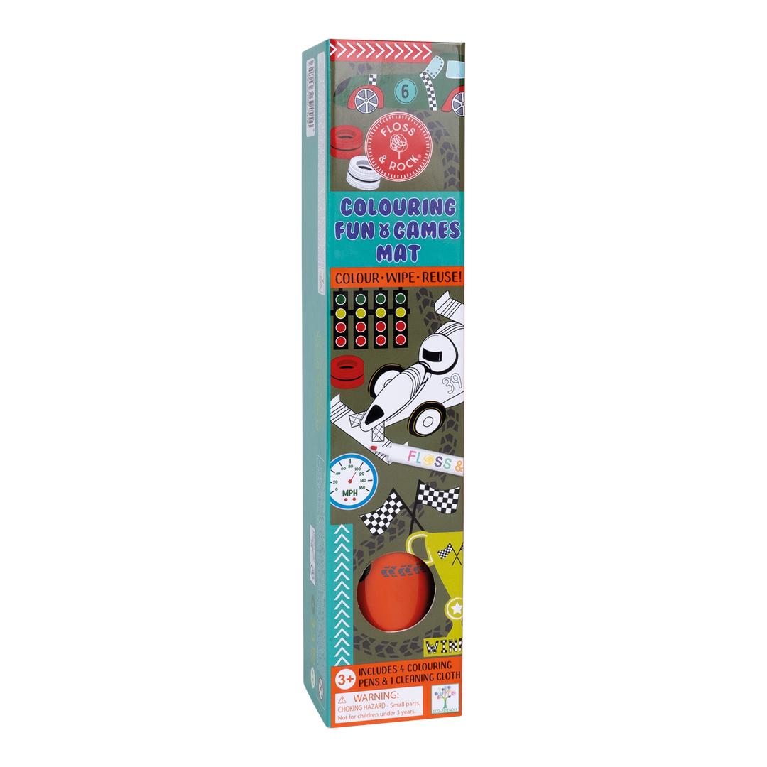 Floss &amp; Rock Colouring Fun &amp; Games Mat – Cars