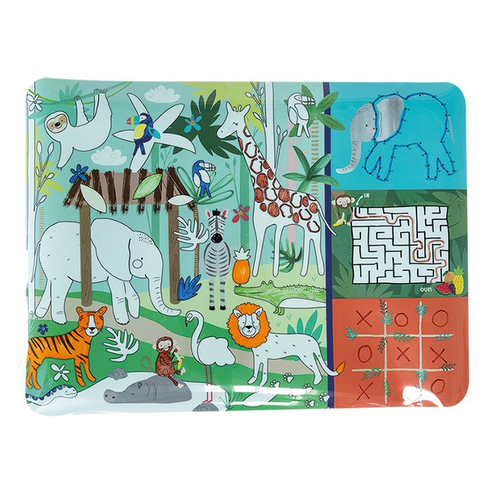 Floss &amp; Rock Colouring Fun &amp; Games Mat – Jungle
