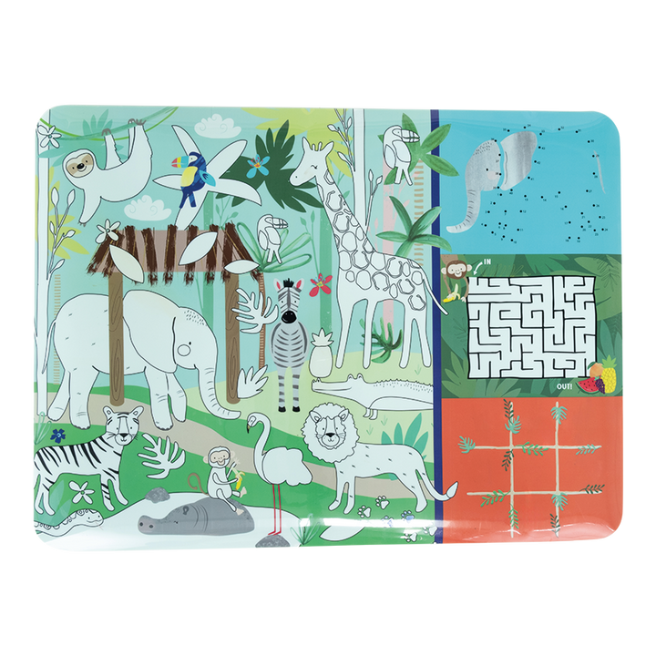Floss &amp; Rock Colouring Fun &amp; Games Mat – Jungle