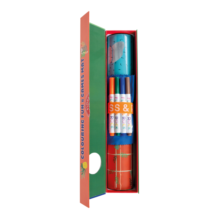 Floss &amp; Rock Colouring Fun &amp; Games Mat – Jungle