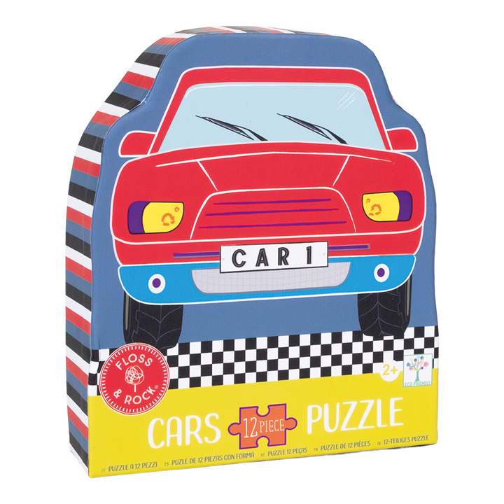 Floss &amp; Rock Cars Shaped Puzzle – 12 Piece