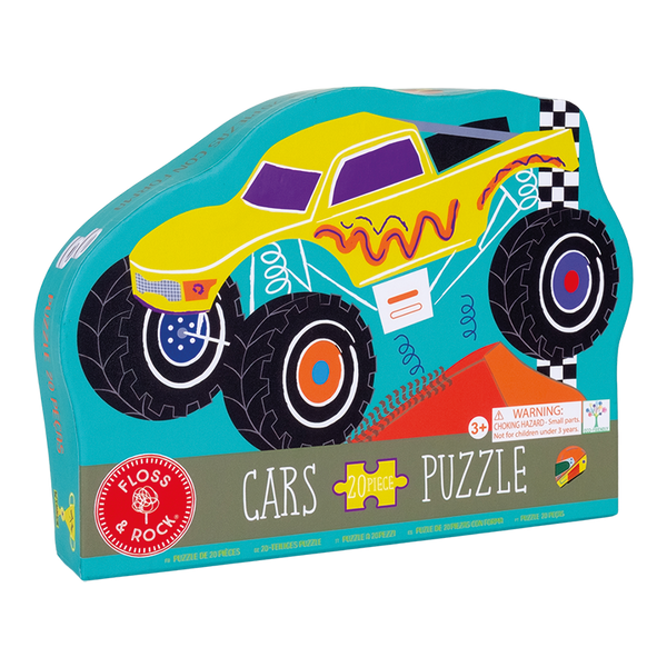 Floss & Rock Cars Shaped Puzzle – 20 Piece