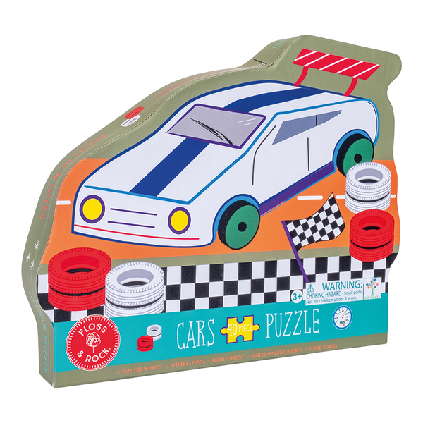 Floss & Rock Cars Shaped Puzzle – 40 Piece