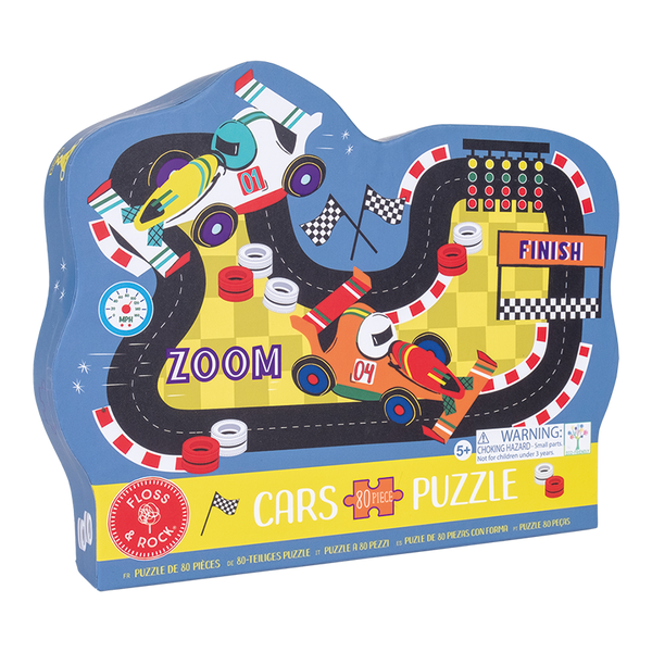 Floss & Rock Cars Shaped Puzzle – 80 Piece