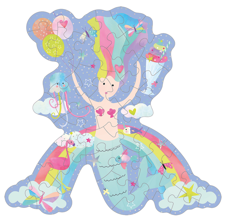 Floss &amp; Rock Fantasy Shaped Puzzle – 40 Piece