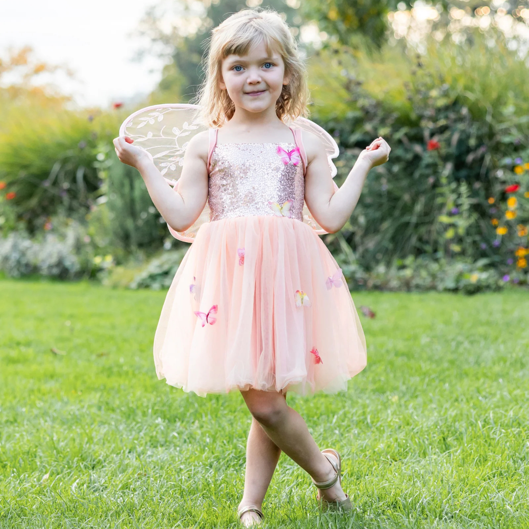 Great Pretenders Butterfly Bliss Dress – Peach