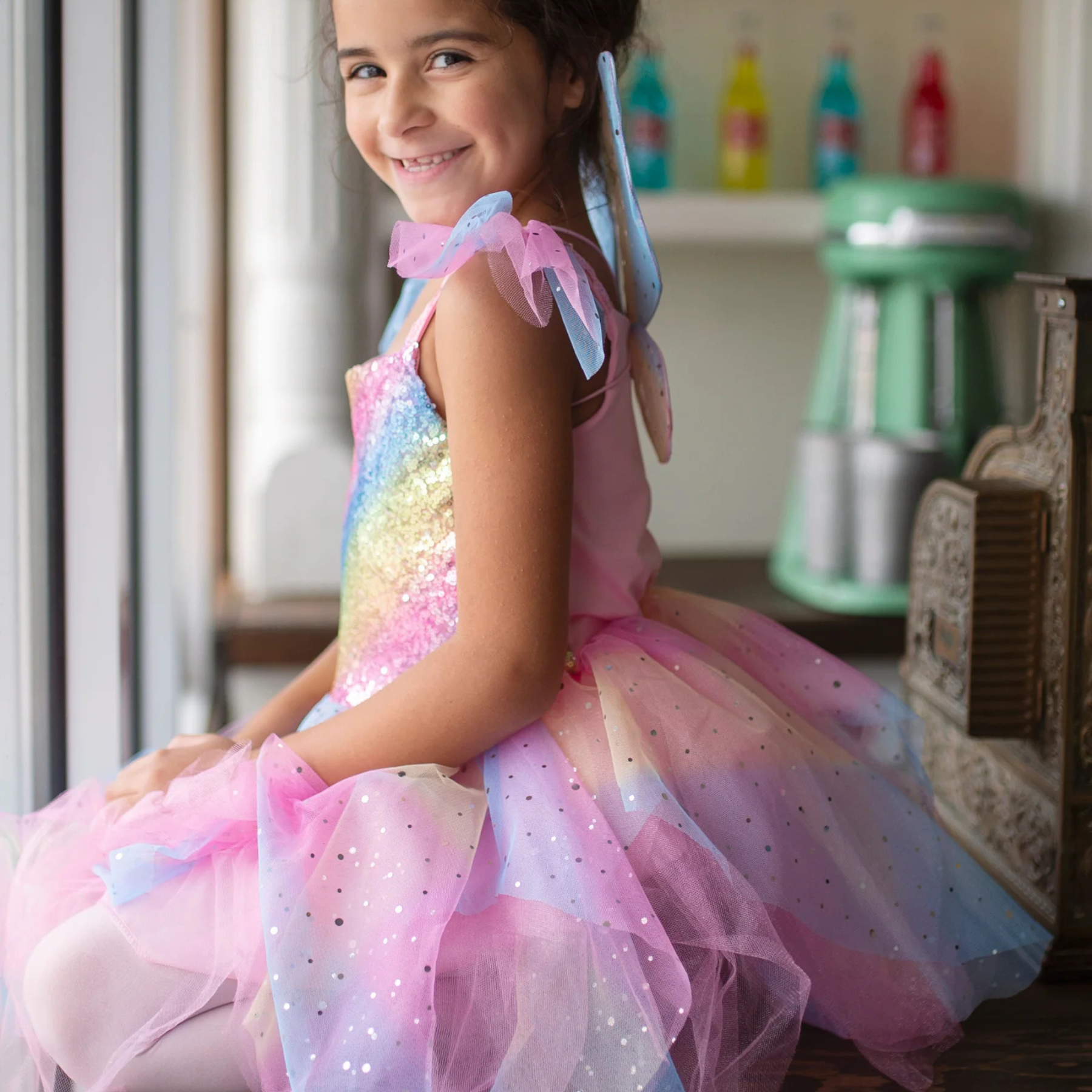 Great Pretenders Rainbow Dress with Fairy Wings
