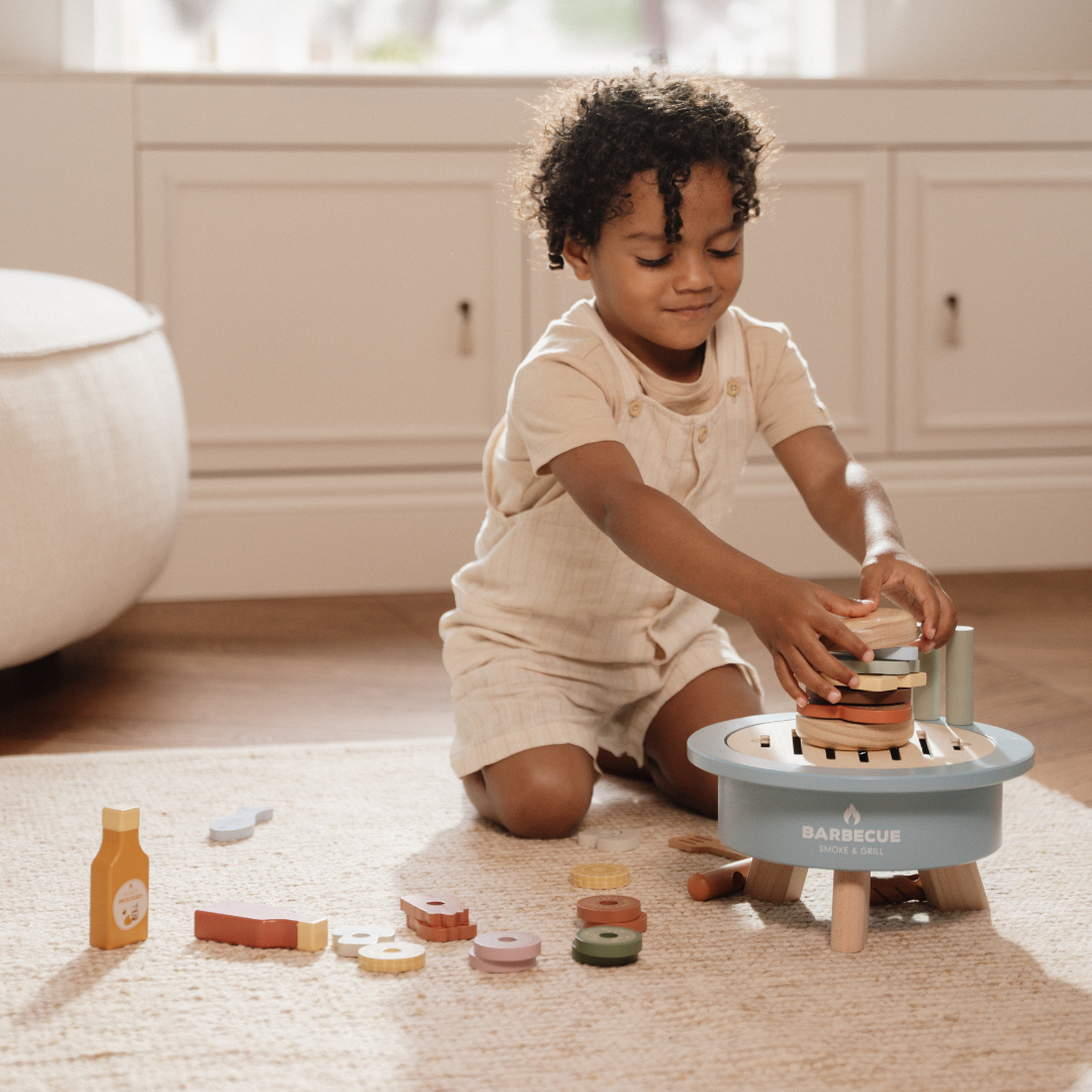 Little Dutch Wooden Barbecue Playset