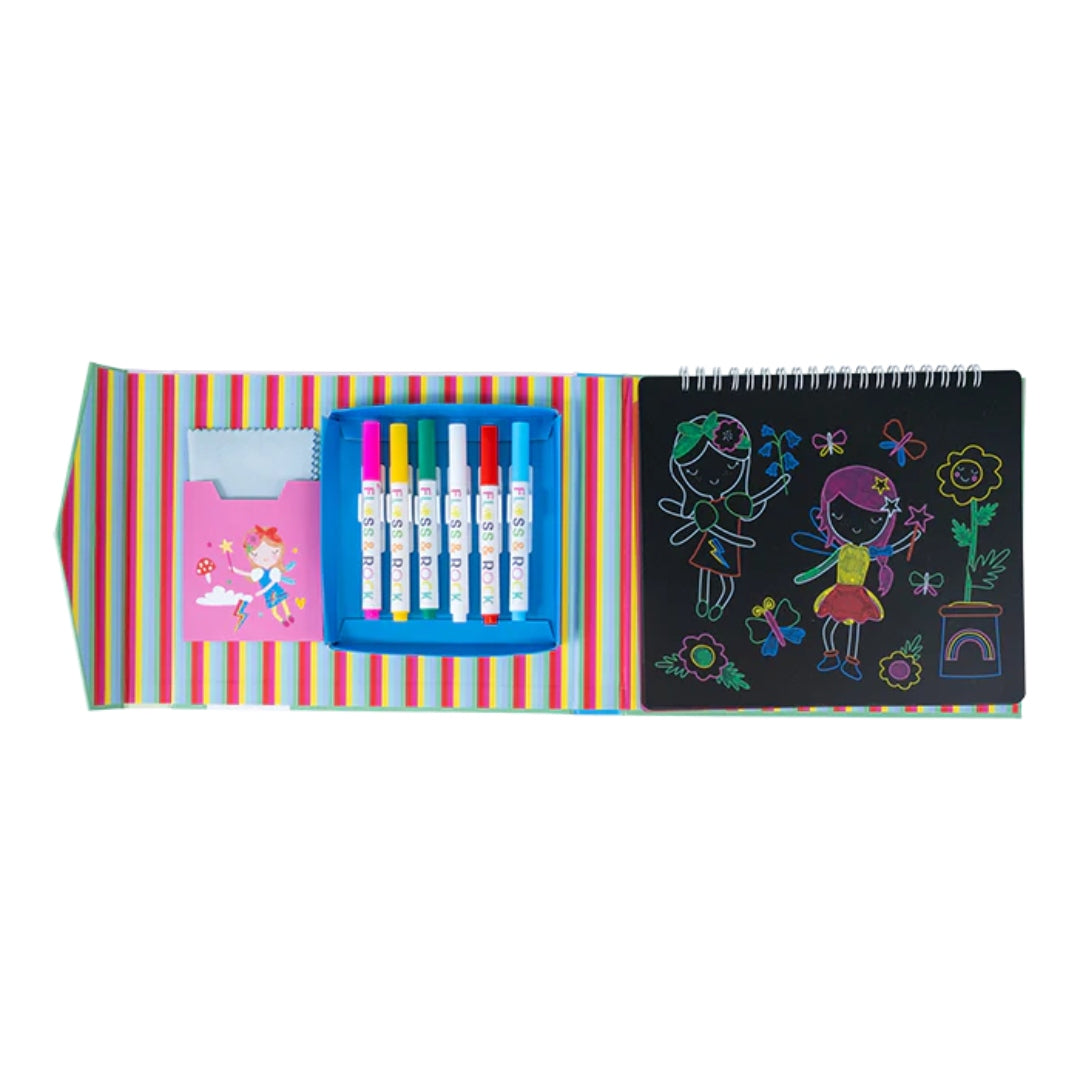 Floss & Rock Chalkboard Sketchbook – Rainbow Fairy