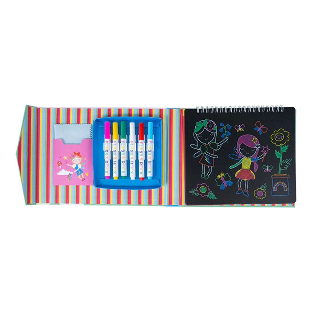 Floss &amp; Rock Chalkboard Sketchbook – Rainbow Fairy