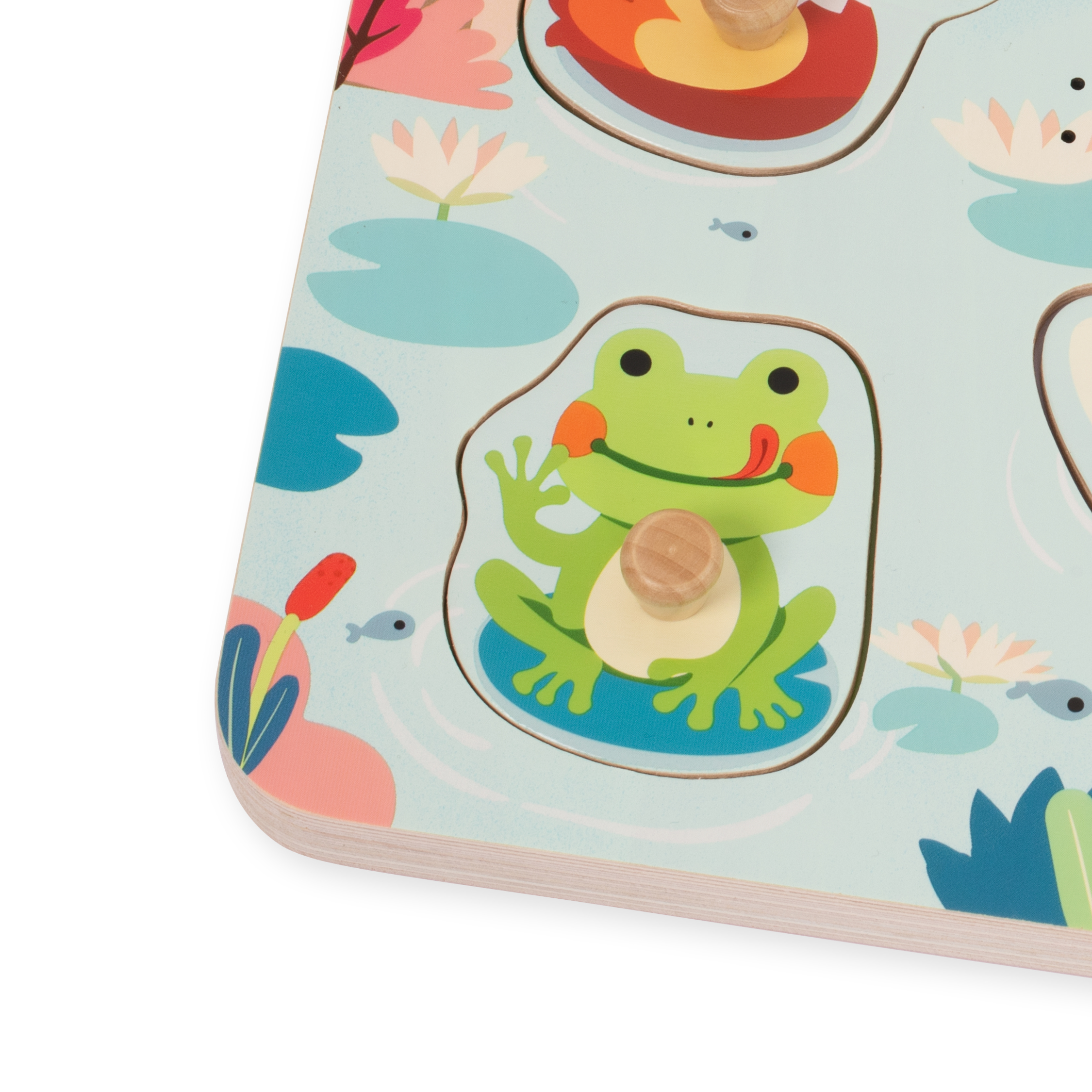 Classic World Wooden Peg Sound Puzzle – Pond