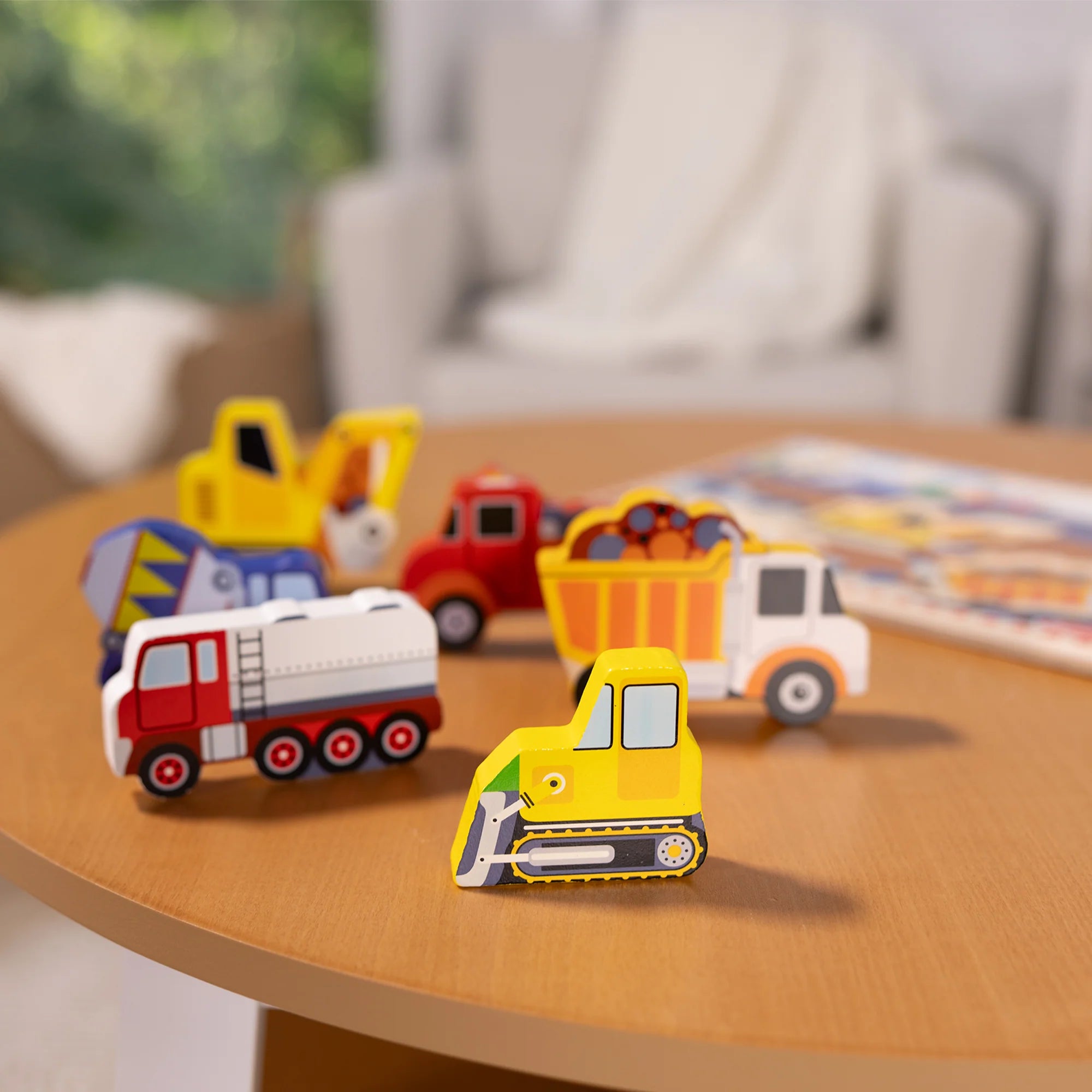 Melissa & Doug Construction Chunky Puzzle – 6 Pieces