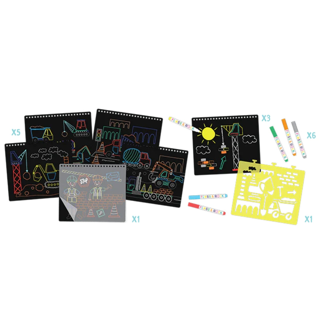 Floss &amp; Rock Chalkboard Sketchbook – Construction